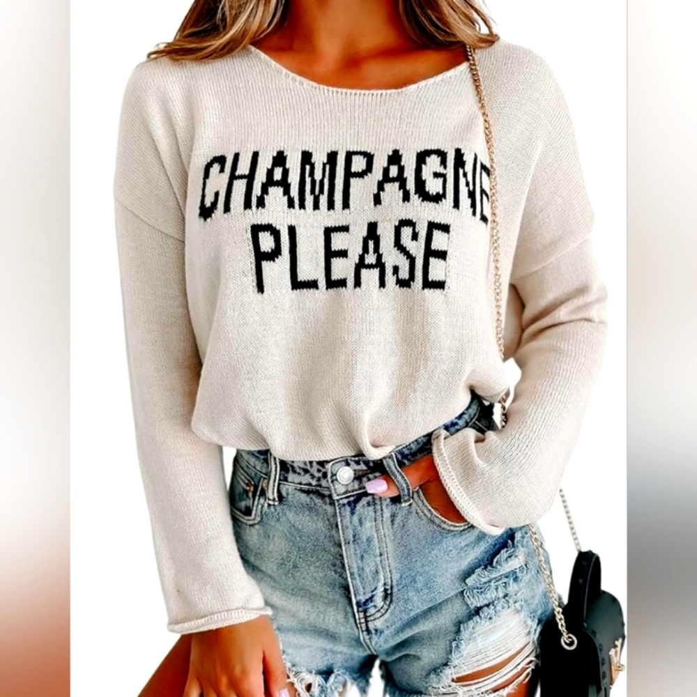 Champagne Please sweater